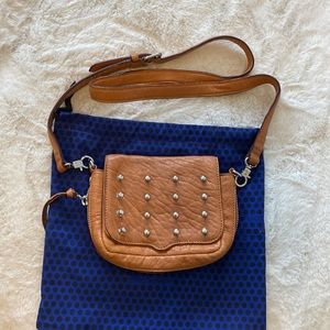 Rebecca Minkoff Studded Tan Leather Crossbody Bag